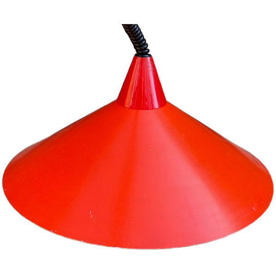 Vintage IKEA T710 "heksenhoed" Hanglamp – Rood – Jaren '70 Design 1