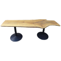 Prachtige Eiken Boomstam Tuintafel Eettafel Sidetable