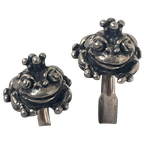 Giovanni Raspini - Sterling Silver (925) - Cufflinks In The Shape Of A Frog Wearing A Crown thumbnail 1