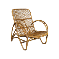 Bijzondere Rotan Fauteuil, Rohé Noordwolde, 1950