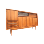 Groot Vintage Hoog Dressoir / Highboard Gemaakt In De Jaren '60 thumbnail 1