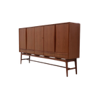 Teak Highboard By Svend Aage Madsen For K. Knudsen & Søn 1950S thumbnail 1