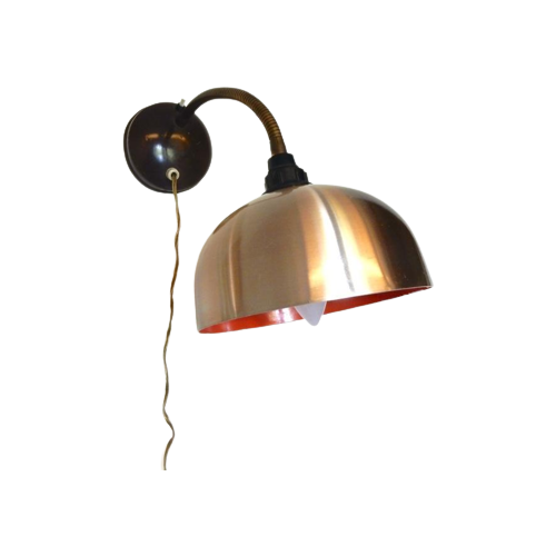 Retro Vintage Wandlamp Lamp Metaal Jaren 60