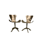 Set Van 2 Unieke Super Stoere Stalen Design Stoelen thumbnail 1