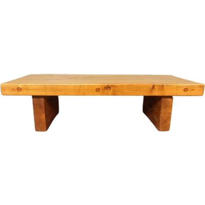 Vintage Massief Hout Wabi Sabi Salontafel, 147 X 63 Cm