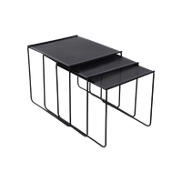 Postmoderne Bijzettafels 3 Nestingtables Mimiset, 1980S