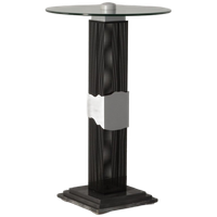Dauphin Statafel, Glas, 70 Cm Ø, Vaste Hoogte Onderstel,