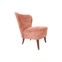 Artifort Clubfauteuil Roze Rib | Cocktailstoeltje Theo Ruth