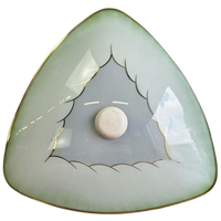 Vintage Glazen Plafondlamp /plafonniere