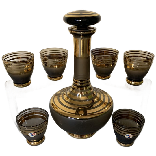 Art Deco Karaf En 6 Glazen 1