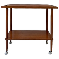 Vintage Houten Trolley Van Opal Möbel