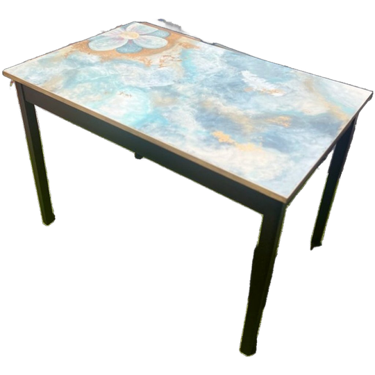 Unieke Handbeschilderde Tafel – Een Kunstwerk Op Poten! 1
