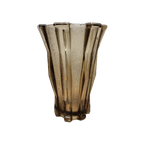 Art Deco Rookglas Vaas Jaren 30 thumbnail 1