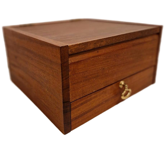 Vintage Nachtkastje Wandplank Teakhout Zwevend Kastje 1