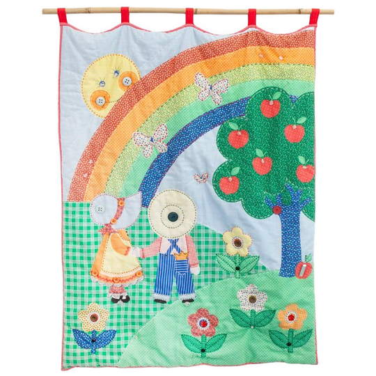 80s Vintage Wandkleed Sunbonnet Sue Overall Sam Quilted 1