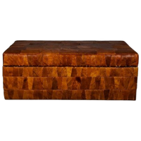 Patchwork Lederen Kist/Bankje 1970S