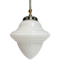 Opaalglazen Art Deco Plafondlamp Uit De 1960’S