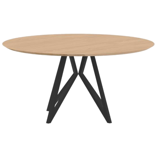 Studio Henk Eettafel 140 Cm Rond Eiken Butterfly | 1