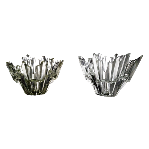 Revontulet - Ice Glass Bowl - 'Nothern Lights' - Tauno Wirkkala Voor Humppila - Finland - 1970'S