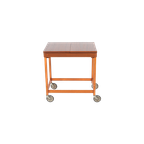 Scandinavian 1960’s Side/storage Table On Wheels thumbnail 1