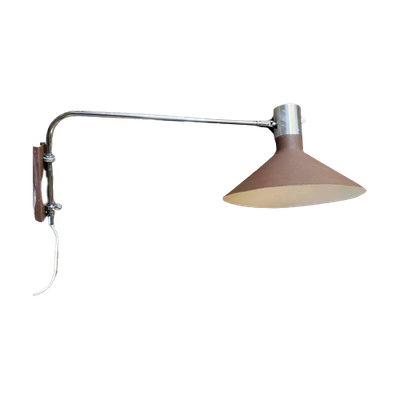 Mid Century Wandlamp Met Beweegbare Arm