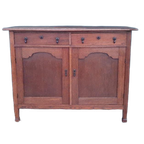 Art Deco Kastje Eiken Commode Wastafelkastje Dressoirtje thumbnail 1