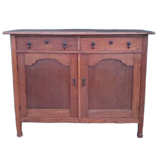 Art Deco Kastje Eiken Commode Wastafelkastje Dressoirtje 1