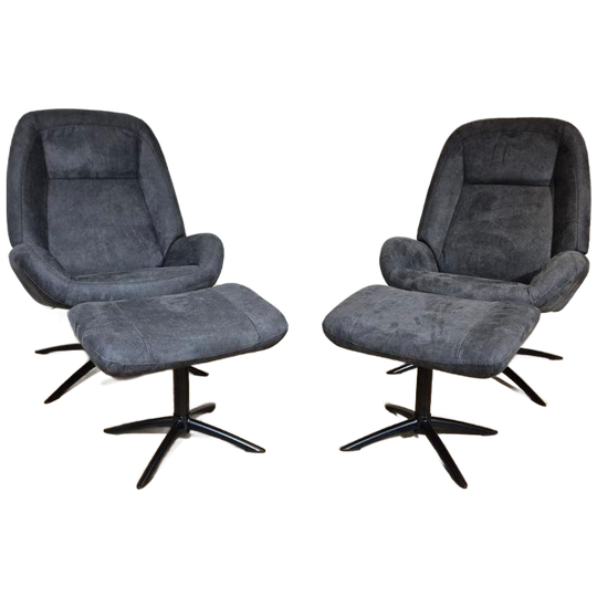 30% Korting - Nieuw - 2x Montel Shuffle - Antraciet - Hocker 1