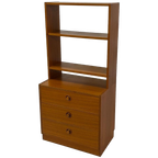 Vintage Wandkast Scandinavisch Teak Kastje Lades 1960 Design thumbnail 1
