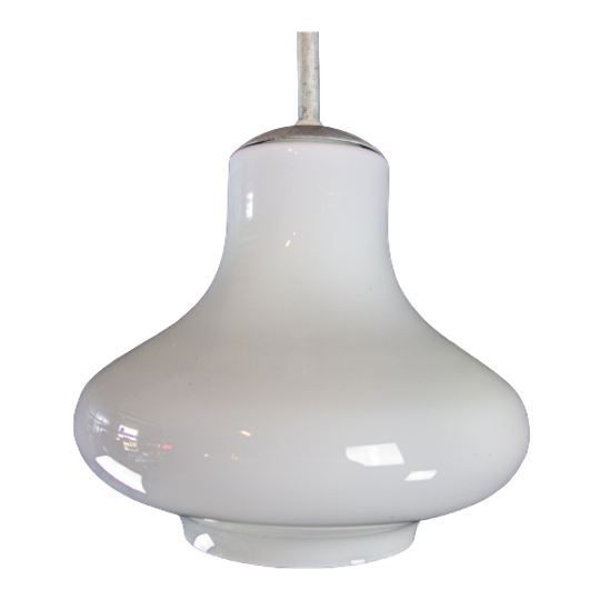 Partij Van 60 Vintage Melkglazen Plafondlampen – Wit – Jaren 50 1
