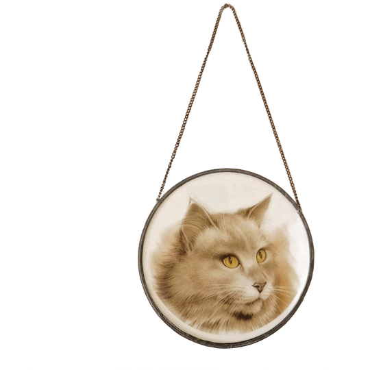 Glas In Lood Raamhanger Poes Kat Schilderijtje 1