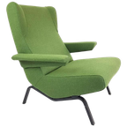 Vintage Archi Fauteuil Ligne Roset Wol Groen Ploegwool Ploeg thumbnail 1