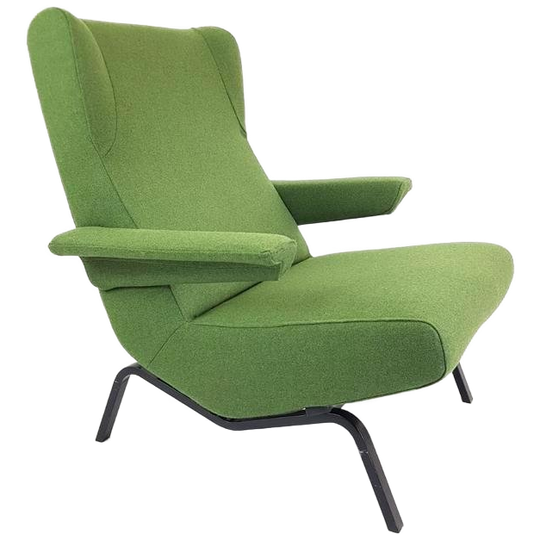 Vintage Archi Fauteuil Ligne Roset Wol Groen Ploegwool Ploeg 1