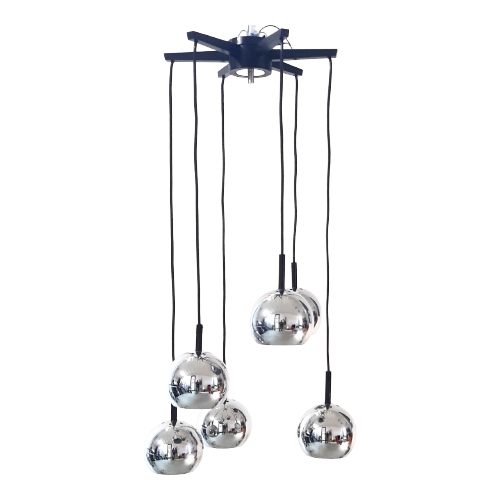 Ng50 – Cascade Lamp – Verchroomde Bollen - Eye Balls