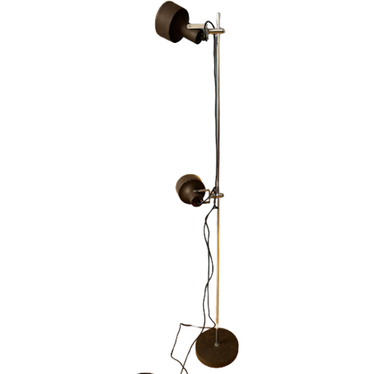 Midcentury Bruine Design Vloerlamp Van Het Nederlandse Merk Anvia 1