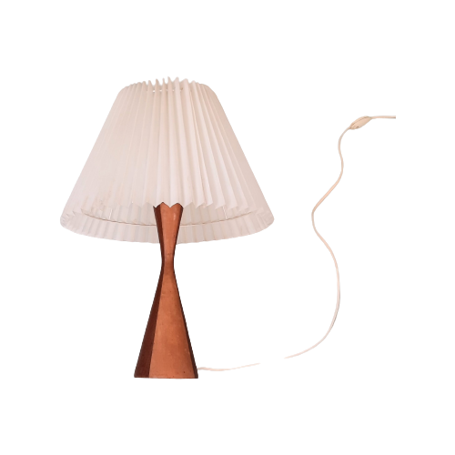 Nn39 – Jaren 60 Tafellamp – Geplisseerde Lampenkap