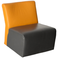 Roels Mileto Fauteuil, Antraciet / Oranje
