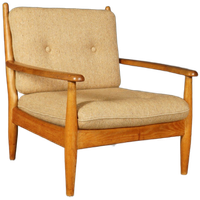 Vintage Fauteuil – Eikenhout – Scandinavië – Jaren 60