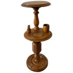 Vintage Houten Etagère Met Dubbele Plateau / Plantentafel thumbnail 1