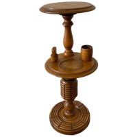 Vintage Houten Etagère Met Dubbele Plateau / Plantentafel