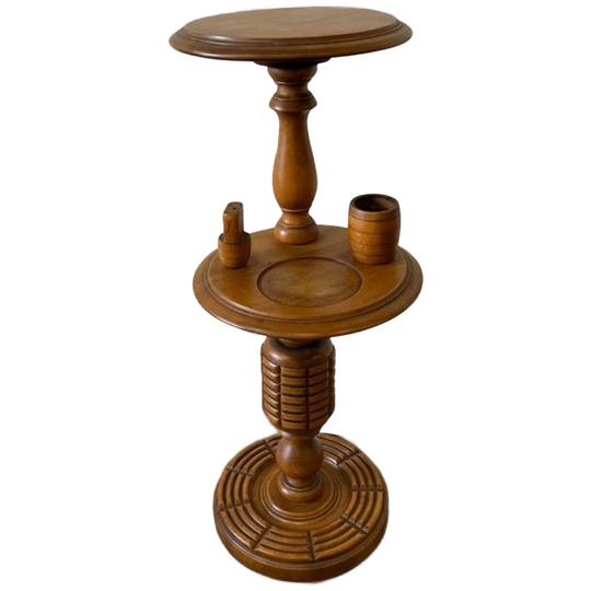 Vintage Houten Etagère Met Dubbele Plateau / Plantentafel 1
