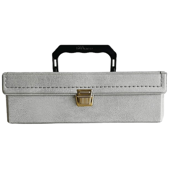 Retro Vintage Cassettekoffer Grijs Boa International 1970’s 1