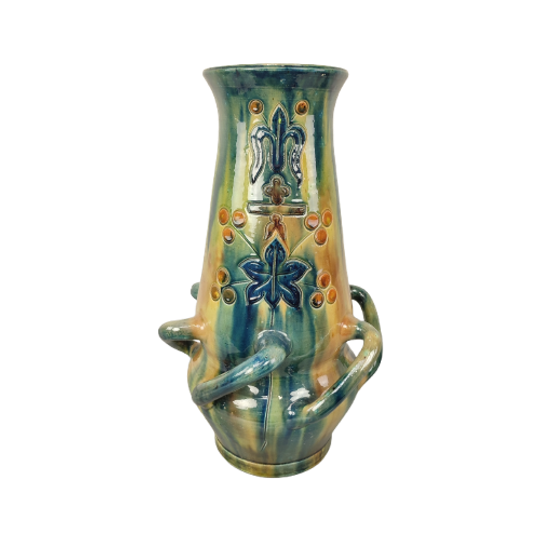 Vaas In Vlaams Aardewerk 44cm 1