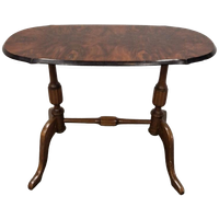 Klassieke Bijzettafel Wijntafel Notenfineer Plantentafel
