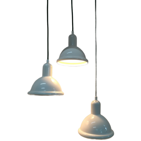 Hanglampen Set Van 3 Industrieel Witte Lampjes 1