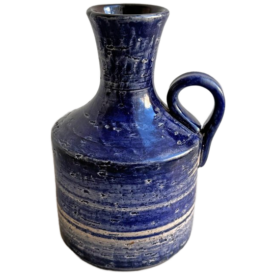 Vintage Blauw Keramiek Arol, Norwegian Vaas 1