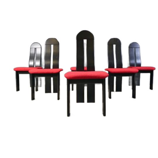 Post Modern Dining Chairs, 1980s 1