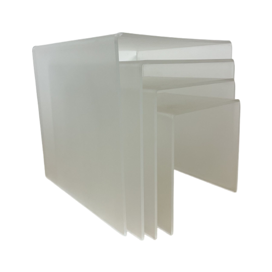 Set Of 4 Lucite Nesting Tables , 1970s 1