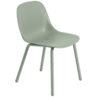 Muuto / Fiber Outdoor Side Chair / Set 6 Stuks / Dusty Green