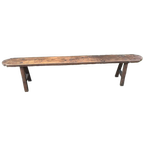 Antiek Frans Houten Bankje thumbnail 1